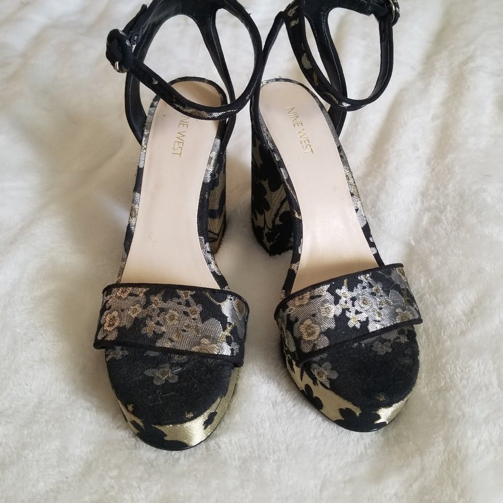 Nine West Floral Platform Heels - Picture 2 of 4